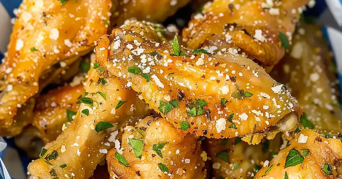 Garlic Parmesan Chicken Wings Recipe | Samsung Food App
