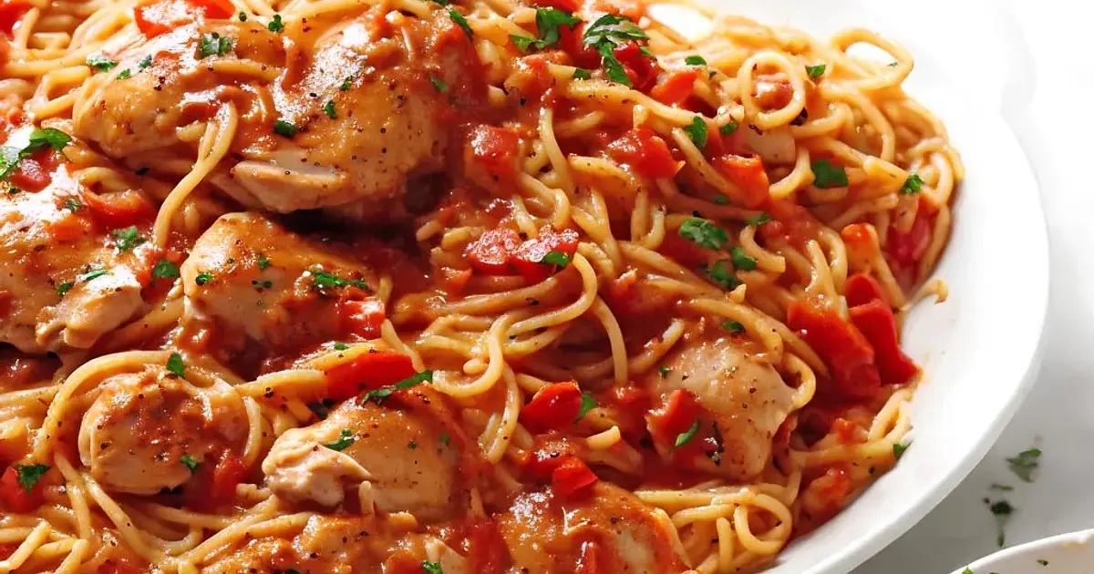 Chicken Spaghetti Recipe | Samsung Food App