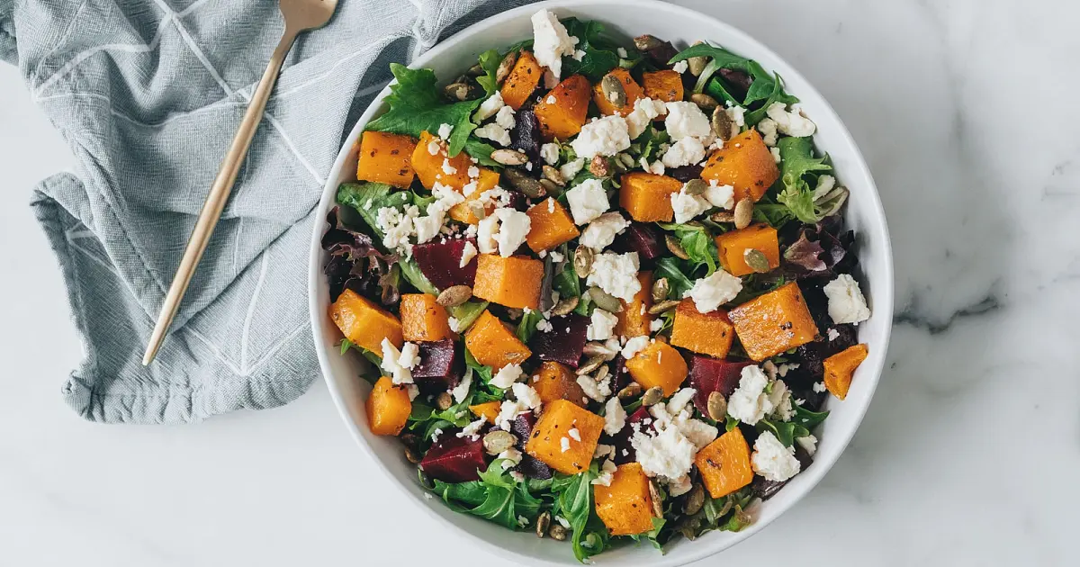 Roasted Squash & Beetroot Salad Recipe | Samsung Food App