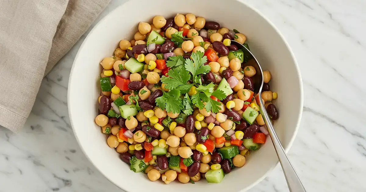 High-Protein Vegan Dense Bean Salad Recipe | Samsung Food App