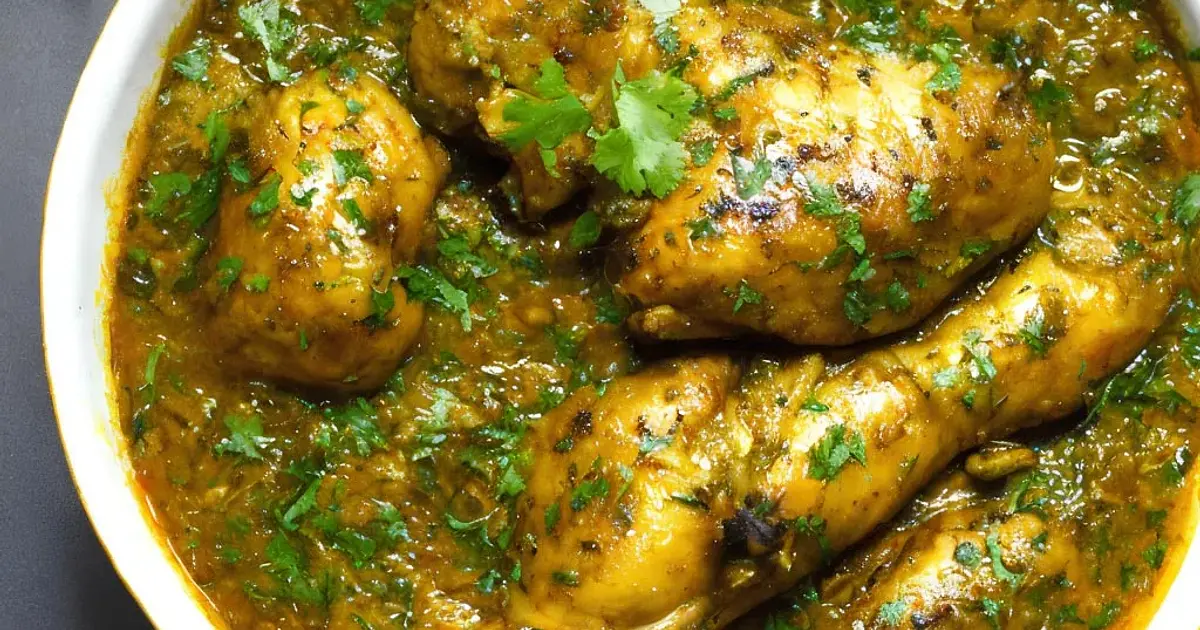Hariyali Chicken Curry Recipe | Samsung Food App
