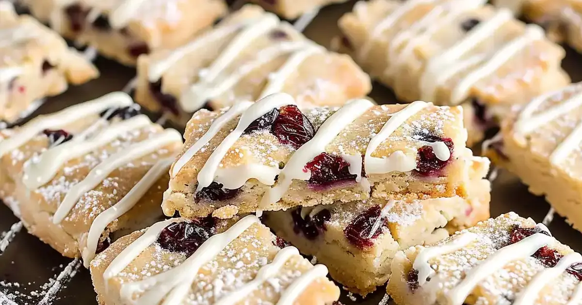 Cranberry White Chocolate Shortbread Recipe | Samsung Food App