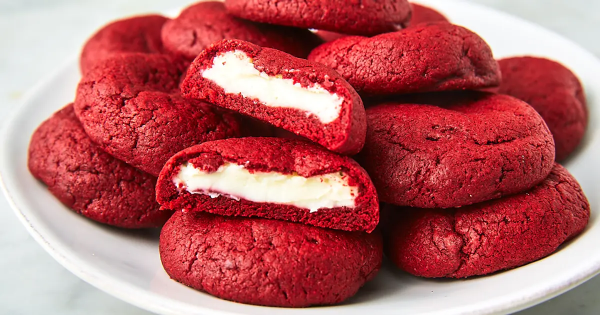 Inside Out Red Velvet Cookies Recipe | Samsung Food App