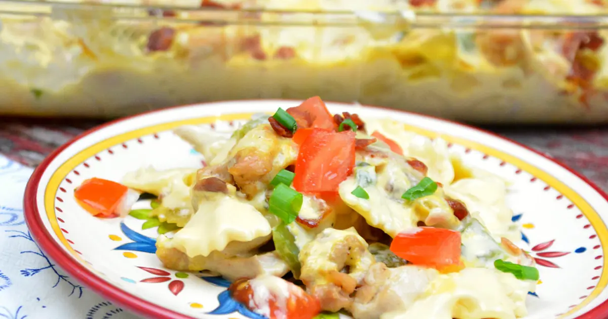 Chicken Bacon Ranch Pizza Casserole Recipe | Samsung Food App