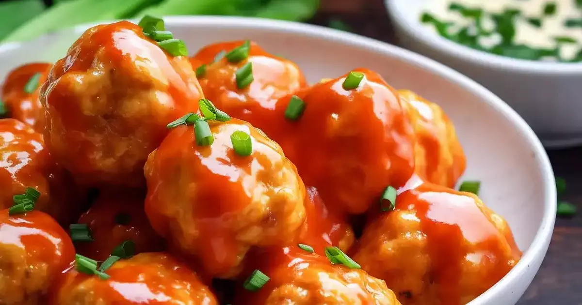 Buffalo Chicken Meatballs Recipe | Samsung Food App