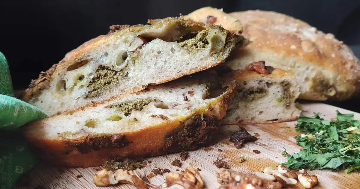 Amazing Wild Garlic Bread With Walnuts (Video) Recipe | Samsung Food App