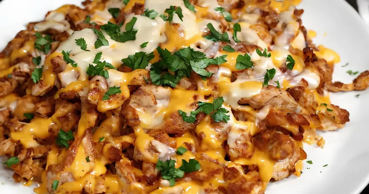 Chicken Loaded Fries Recipe | Samsung Food App