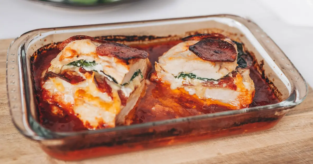 Pizza Stuffed Chicken Recipe | Samsung Food App
