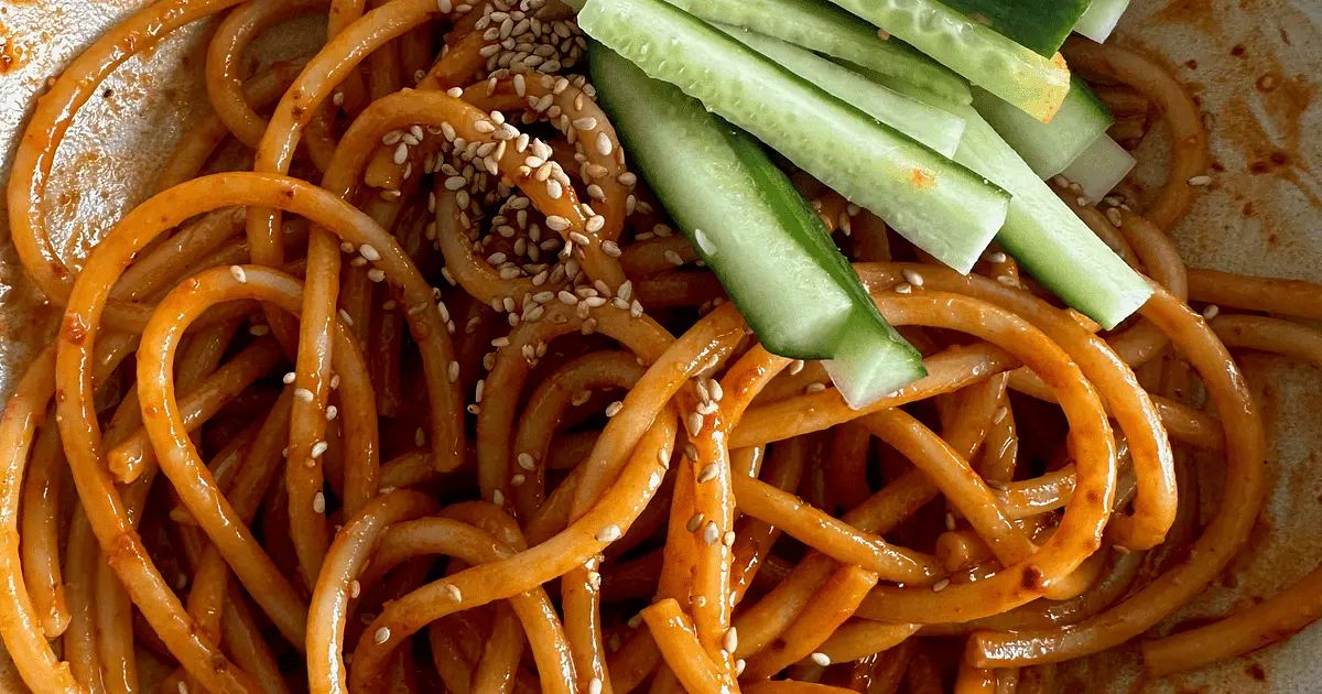 Peanut Butter Chili Oil Noodles Recipe | Samsung Food App