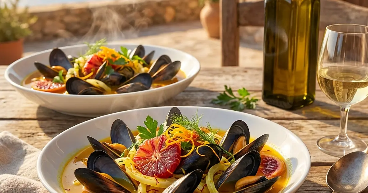 Methylation-Support Saffron Mussels &amp; Blood Orange Recipe | Samsung Food App