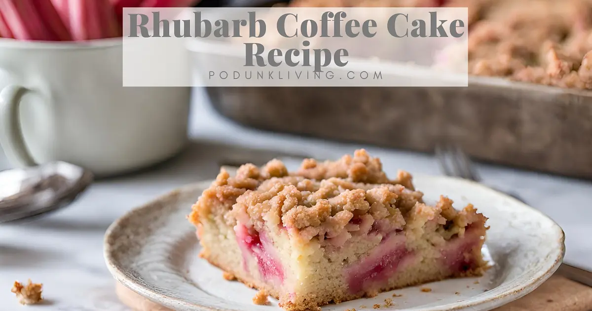 Rhubarb Coffee Cake Recipe | Samsung Food App