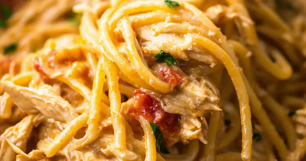 Slow Cooker Chicken Spaghetti Recipe | Samsung Food App