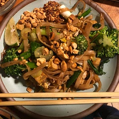 This is THE BEST pad Thai. I have tried many. This is the best. Super accessible ingredients, although I admit to adding a little tamarind paste. I usually double up because I like a lot but the wok does get quite full.