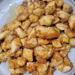 I added some honey for a little kick, I think it sweeted it more than it already was but definitely good.  Was easy to cook in a big pan.  I used avocado oil to fry, felt light.