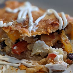 super delicious, makes great leftovers.  I used cauliflower instead of the mushrooms and zucchini.  also only used 1 tsp of chili powder instead of 1 tbsp.  served with some sour cream, a little bit of hot sauce, and a fried egg for leftovers.