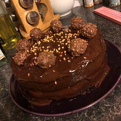 Best chocolate cake recipe I’ve ever made. Super easy, super rich, super moist. Will only use this for chocolate cakes from now on!