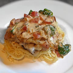 This recipe was easier than it looked. Be sure to manage your heat correctly or the chicken will be burnt or underdone.