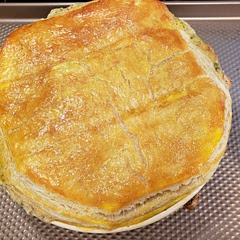 Will probably use biscuits instead of puff pastry next time and not make a pie. Instead, crumble the baked biscuits in a bowl and pour the pot pie mix over the biscuits.