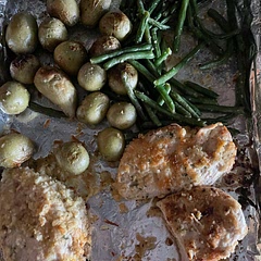 Was good. I think that the green beans and potatoes were a bit bland though. I would make the chicken again with a little bit more lemon juice. I did add 5 more minutes to the chicken when cooking it. Nice and juicy