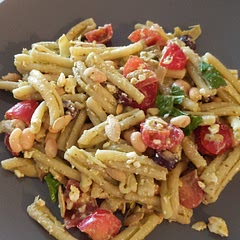 I substituted white beans for the garbanzos