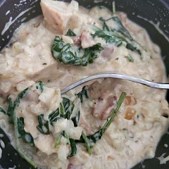 Added cauliflower rice and used spicy brown mustard instead of dijon.