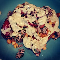 Added canned tuna on top for extra protein. Absolutely amazing!