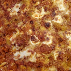 Very delicious, thank you very much for the recipe!! I added less sugar, more meat, (chopped up a couple sausages) and the next time I'd add more mozzarella that's already chopped. Nice!!