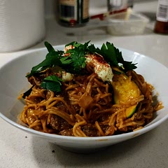 Super simple, just takes a little while to cook. Delicious, my partner and our children loved it!
Four servings is a bit of an understatement - try 6 reasonable portions. Plenty for leftovers!