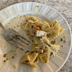 Made four servings, but only had a half a pint of the heavy cream. It was still delicious! I would definitely make it again in the future.