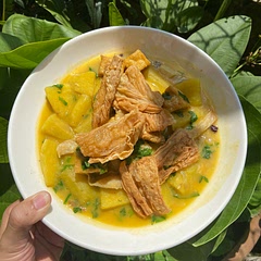 I don’t have all ingredient.  But I think this dish is delicious when it cannot be without coconut oil and coconut milk as well as any curry powder.  I use my local curry powder in Vietnam.  Along with tofu and celery. Highly recommend.