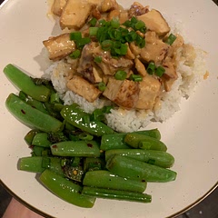 Could probably use less coconut milk (I added corn starch to thicken) but other than that I loved it as did my partner who normally isn’t a coconut person!