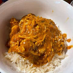 We did not care for the spice blend (too heavy on garam masala), and the sauce doesn’t really thicken enough to work well.