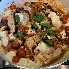 It’s lovely with the sauce but it needs something with it so I had it with ciabatta but I think when I make it again I will possibly serve with bruschetta
