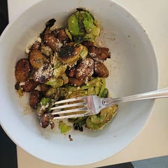 This was edible but I can't say more than that. It just didn't have a lot of flavor. If I didn't love brussel sprouts so much, I probably wouldn't have eaten it.