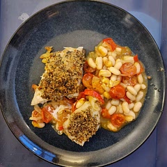 Delicious, serve it on a bed of wilted spinach for a perfect base and an added bit of veg.