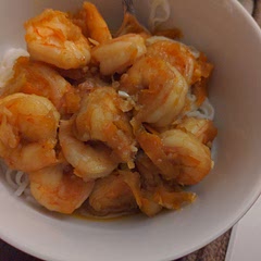 I added shredded carrots. I sauteed them and then added the shrimp.