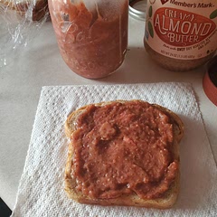 I had 4.5 cups of Rhubarb to use up when I found this recipe. I love how this app allows us to up the serving size. I cut back a little on the sugar and chose not to blend. yum yum!