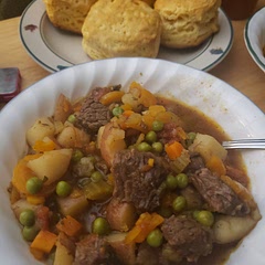 didn't have green beans so I used frozen peas and carrots
