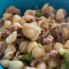 This was very good. My picky eaters didn’t like it because of the broccoli. But this was delicious, especially with the red peppers. I by accident tossed the pasta broth🤦🏻‍♀️ so I added chicken broth in replace. I would make this again.