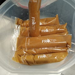I added water to make a consistency that would flow in a funnel better. I prepared popsicles to freeze for a cold treat or easy to grab adrenal snack. Keep the adrenals fed and happy😁🍎