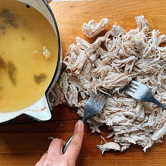 Tip: If you want to make this recipe suitable for vegans try replacing the shredded chicken with jackfruit or thinly sliced portobello mushrooms, oyster and chanterelle mushrooms also work great for this. Simply fry them lightly with the onions and then add the Tinga Sauce. Susy V Luchito Head Chef