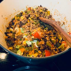 My daughter loves this dish. I haven’t tried it yet; therefore, I have no opinion either way. It was simple to follow, frozen corn works well. Adding fresh green onions to garnish is definitely the way to go.