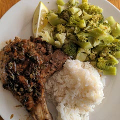 The Lemon-Caper Sauce was just great!I Used white wine vinegar instead of white wine, arugula instead of parsley, and corn starch instead of flour. Highly recommend!