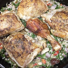 This was a great dish. It had a ton of different flavors working well together. Very balanced! I added mushrooms because I had them on hand. Adding this to the monthly recipe list.