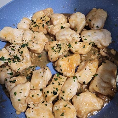 Delicious and the chicken was delectably tender. I forgot to add the butter+garlic and didn't use as much honey but it was still fantastic