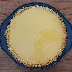 My tip would be to crush the crackers finely so that it can integrate the butter and form a firm shell. Mine was a bit crumbly in some parts because the crackers weren't fine enough. Tasted amazing, though! I think it tastes better the day after - the creaminess comes out more.