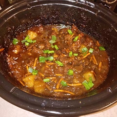 this tasted really good, the kids kept asking me when it was going to finish because it smelled so good lol.. I used the recipe for 8 servings and it made leftovers I also used sirloin steak tips and sliced them thinner. went good with white rice and everyone wanted corn as well