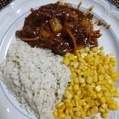 the whole meal together
