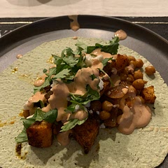 I changed this recipe slightly by adding spicy, pan seared chickpeas. I also made a chipotle sauce.

Hands down this base recipe and my tweaks are a new fan favorite 😍