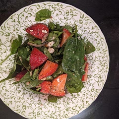 Absolutely awesome! The flavors all work great together.  If you are looking for a refreshing summer salad this is it.  Make extra you will want it.
